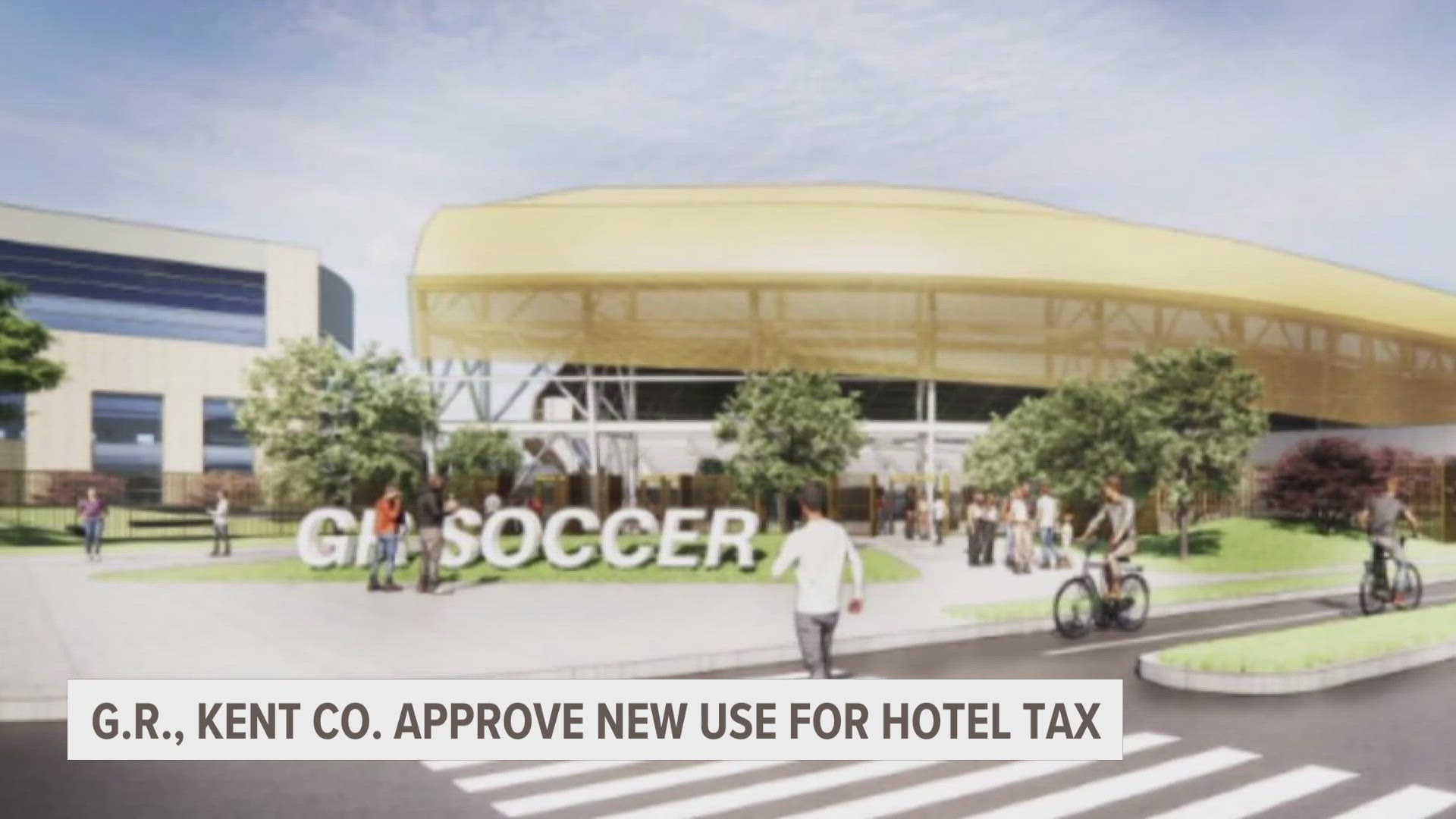 The tax will be used to support projects such as the proposed soccer stadium.