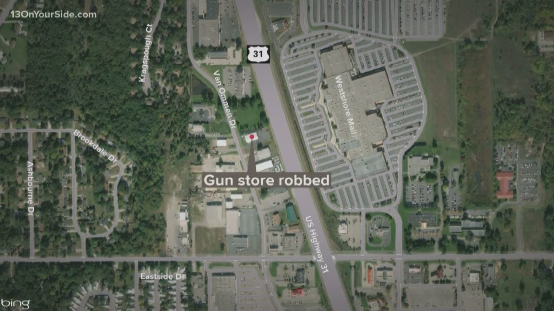 Authorities in Ottawa County are looking for two suspects who broke into a firearms store early Monday morning. The area surrounding the store was searched, however the suspects have not yet been located.