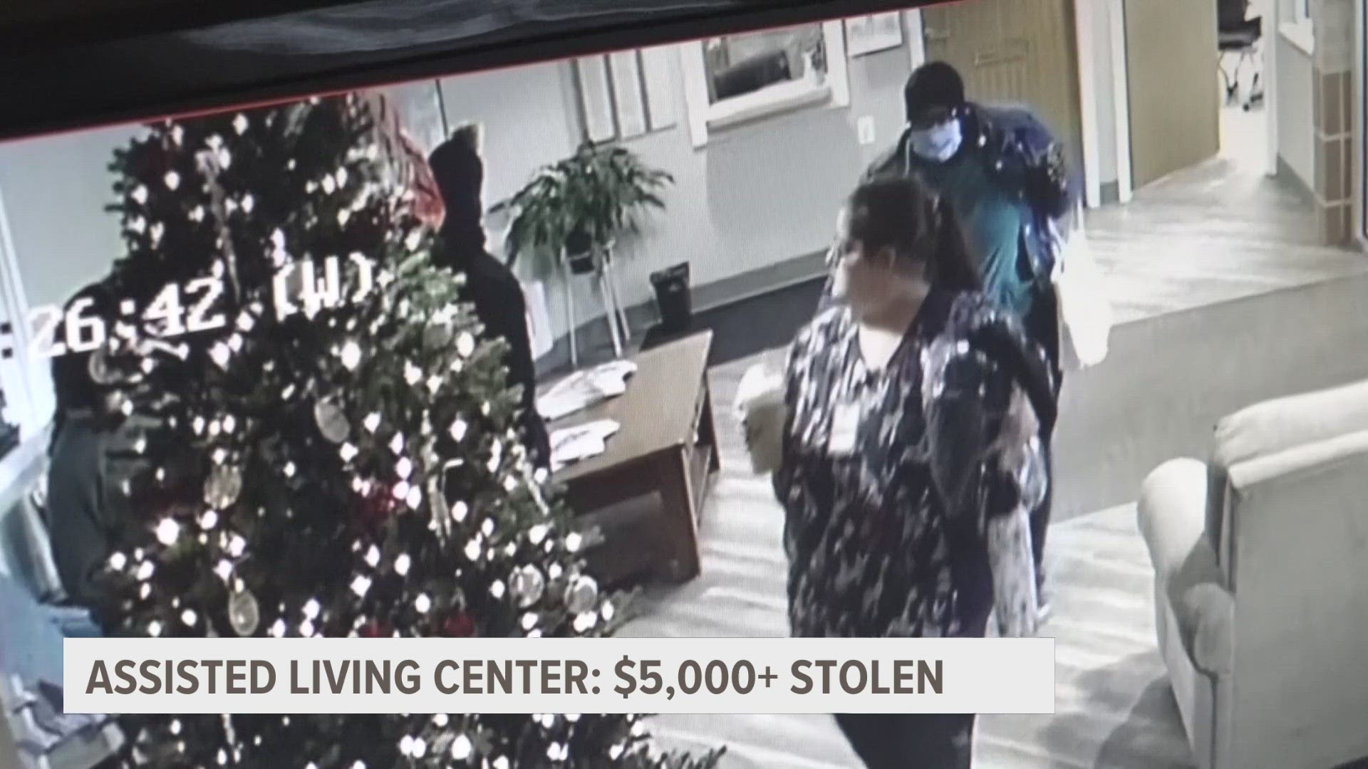 Christian Care Assisted Living says two women walked in asking for a tour while others stole from the office.