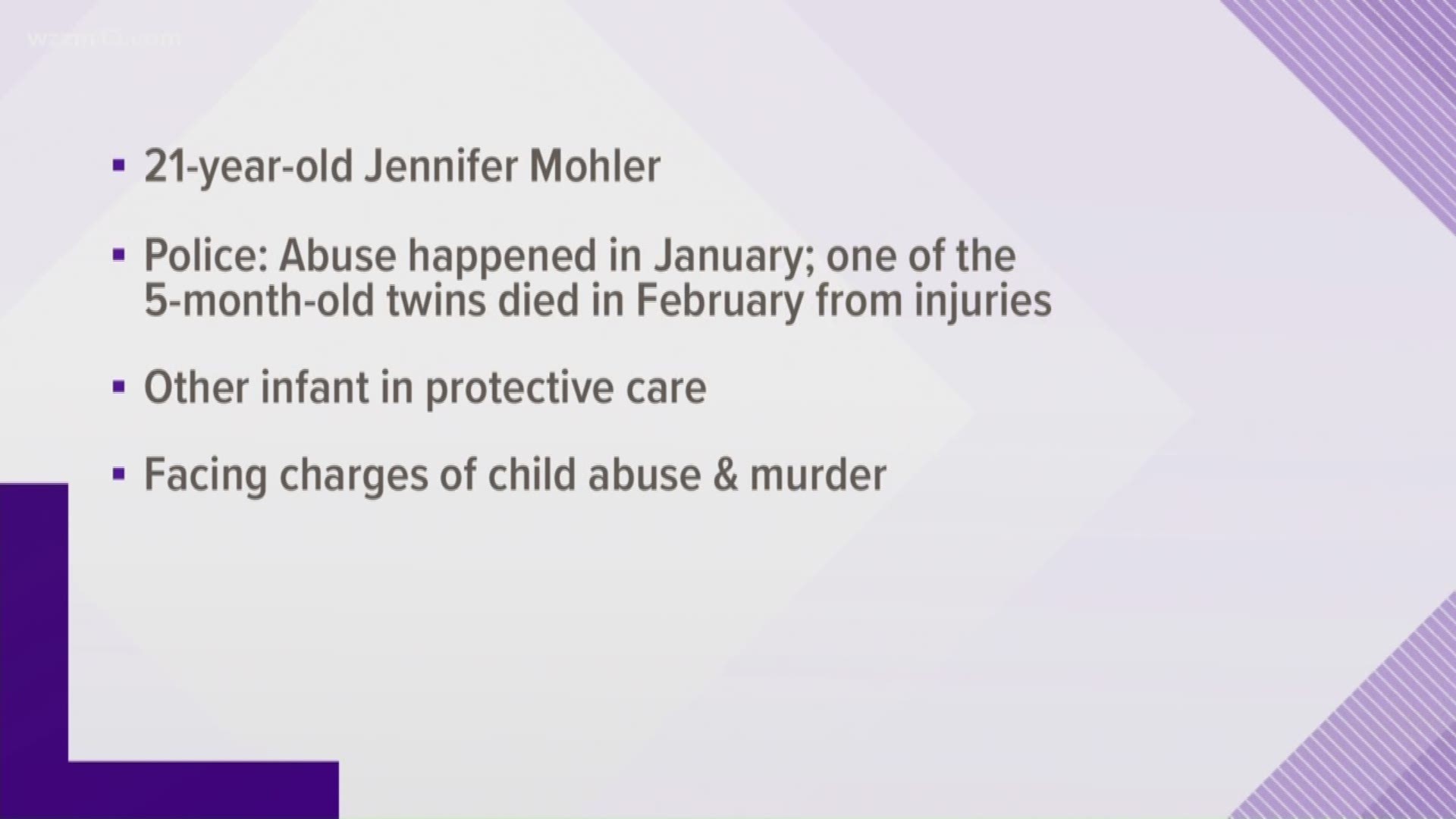 Portage mom arrested for abuse of infant twins