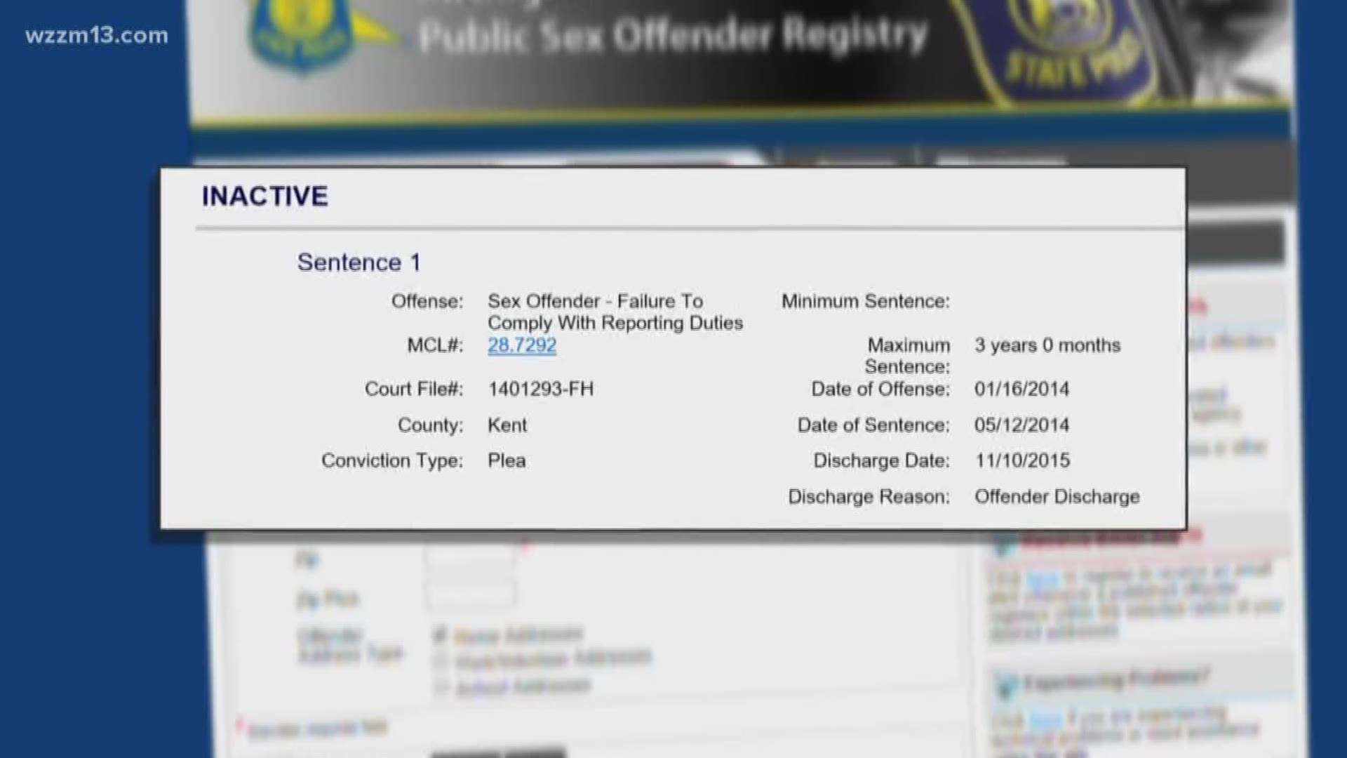 Man accused urinating on child on sex offender registry