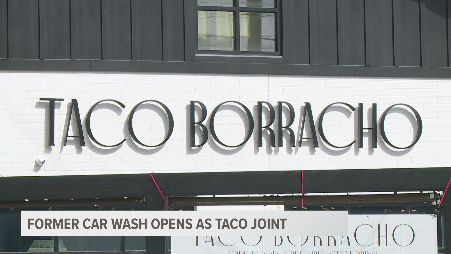 The site of a former car wash in Grand Rapids has been turned into a new Mexican restaurant. Taco Borracho opens Thursday at 11 a.m.