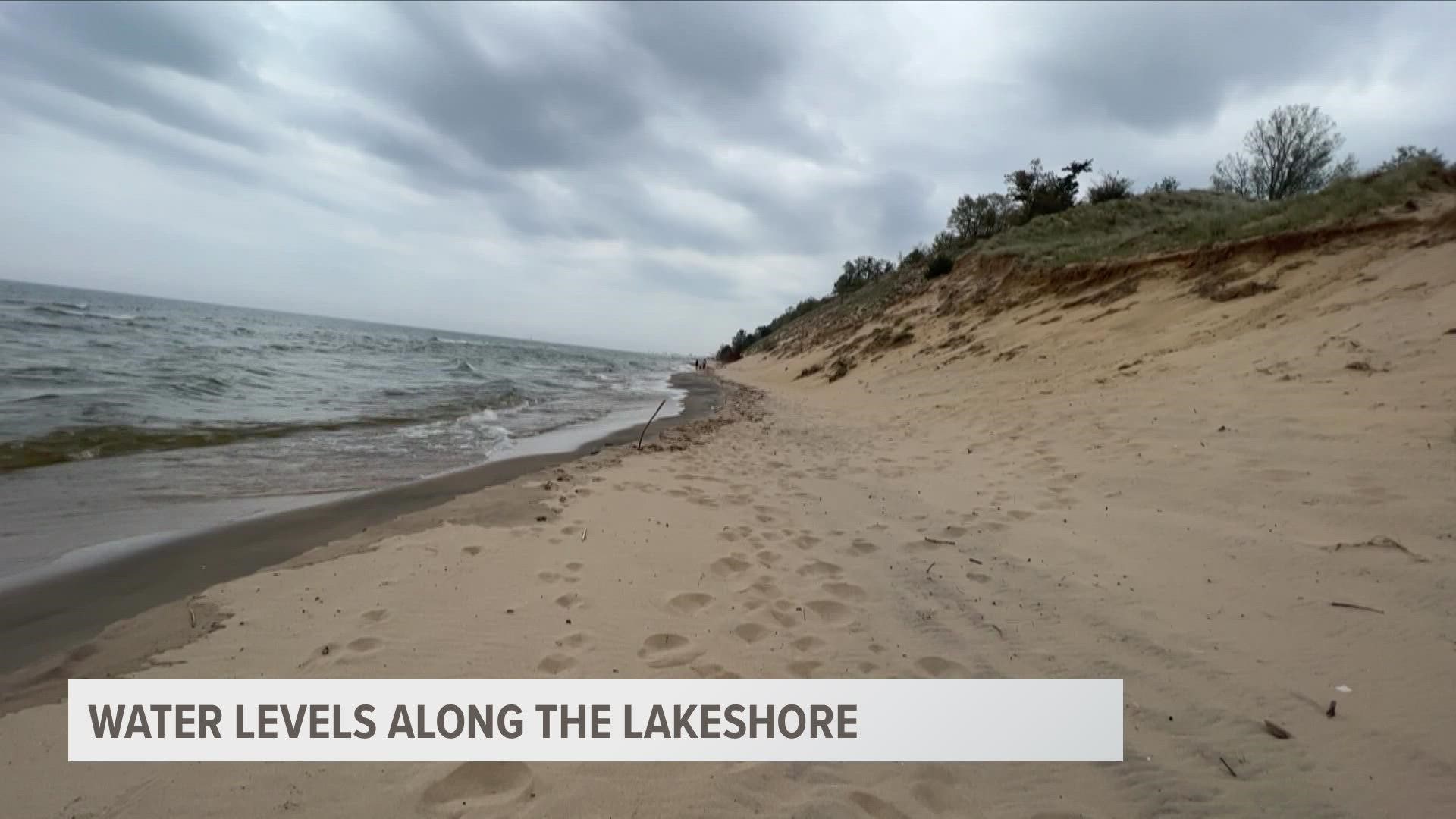 Water levels the rest of 2022 are expected to remain below record highs, but increasing variability furthers concern of extreme erosion at the lakeshore.
