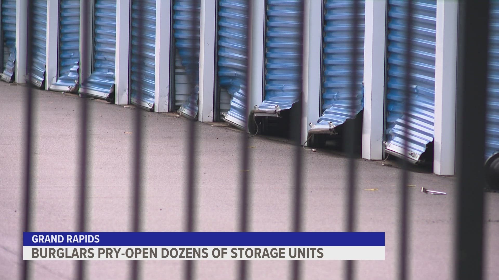 In only three of the damaged units at Kent County Self Storage, an estimated $50-thousand in items were taken. Police still have 53 more units to count.