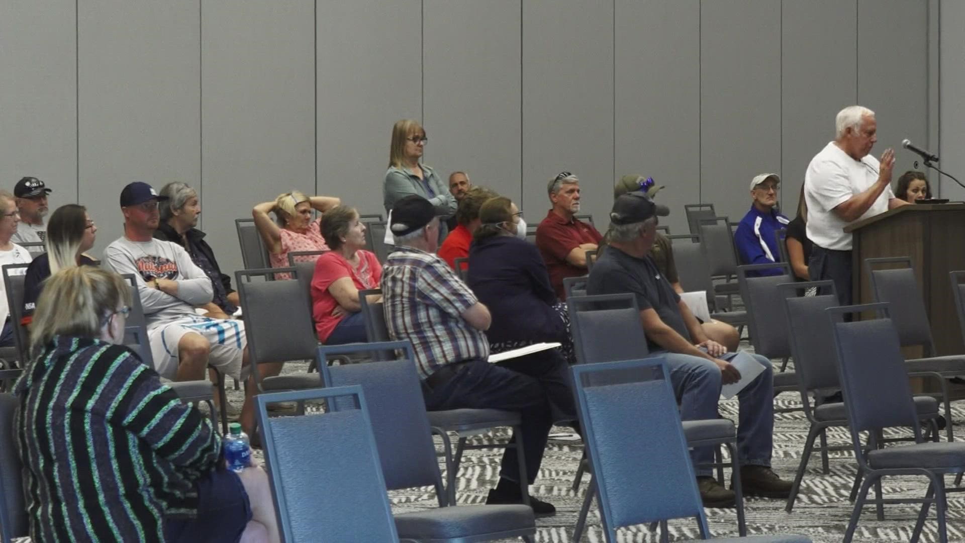 About 50 Muskegon County residents showed up to the VanDyk Mortgage Convention Center with a common mindset on possible drain repairs.