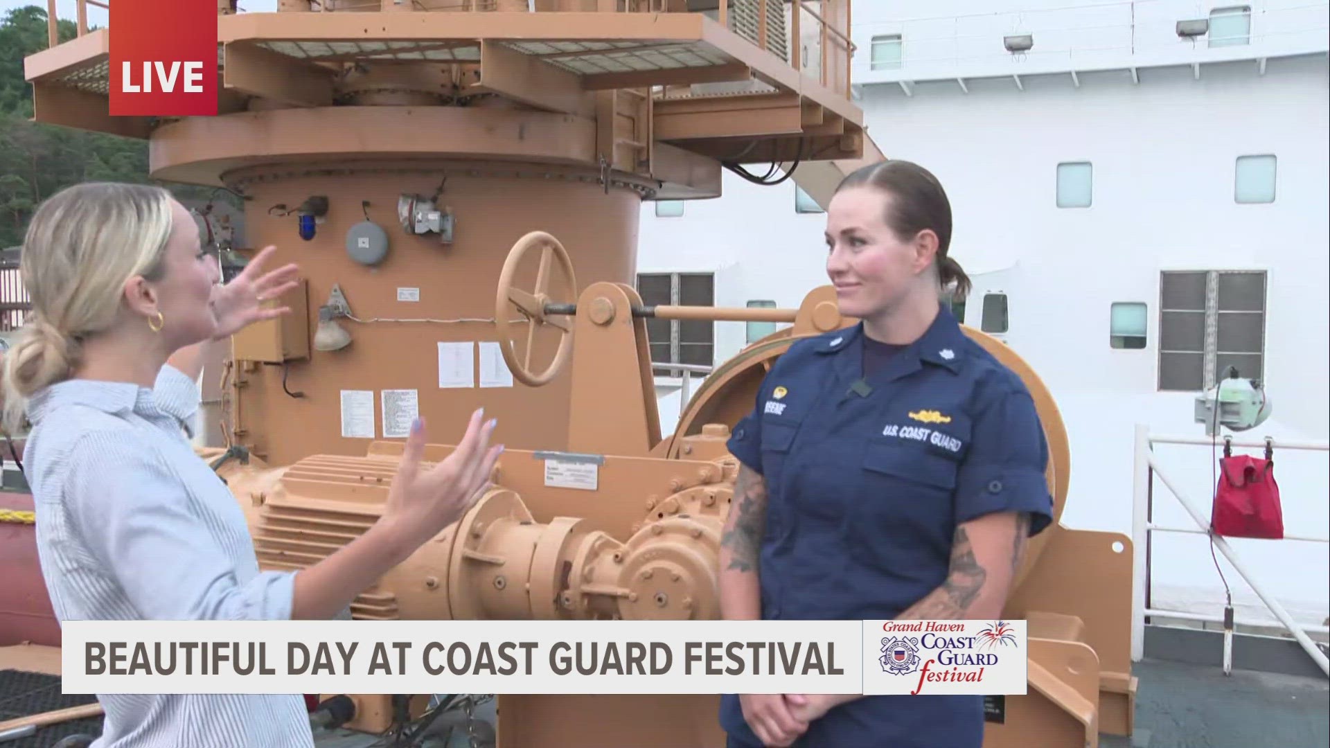 Several ships are available for tours throughout the Coast Guard Festival, which is underway in Grand Haven until Aug. 6.