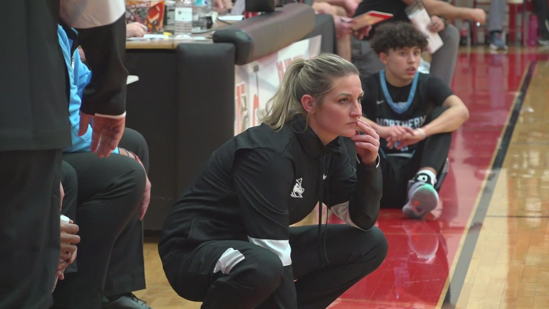 A Forest Hills Northern basketball legend is back at her old stomping grounds, helping young people learn skills about the game, and about life.