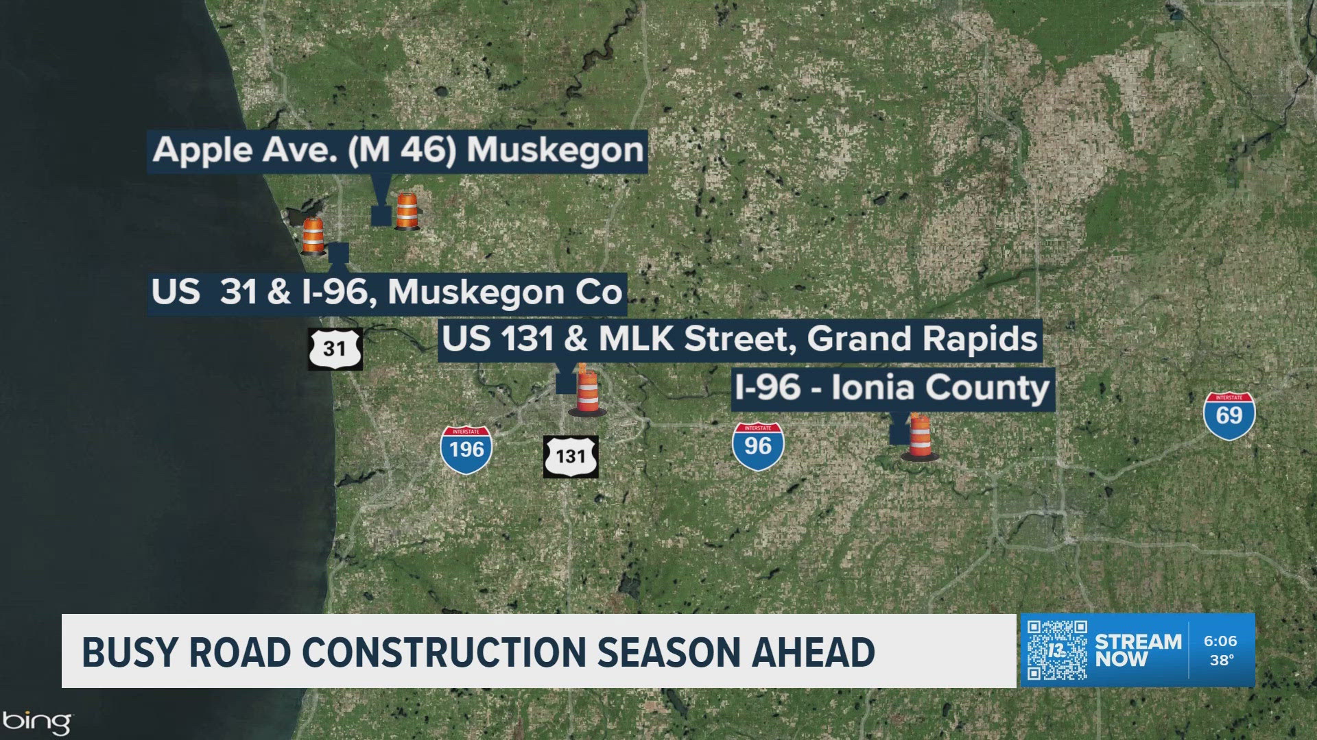 Busy road construction season kicks off in West Michigan | wzzm13.com