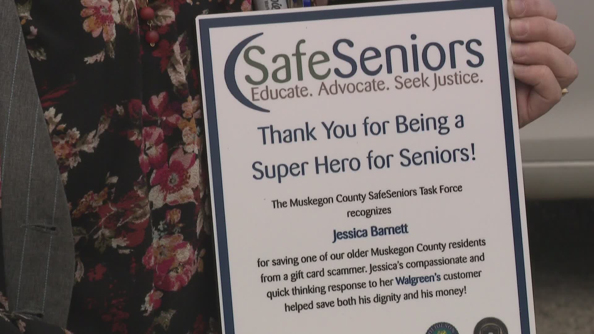 A new task force in Muskegon County is targeting thieves who prey on older adults and is honoring the people who protect seniors from scams.