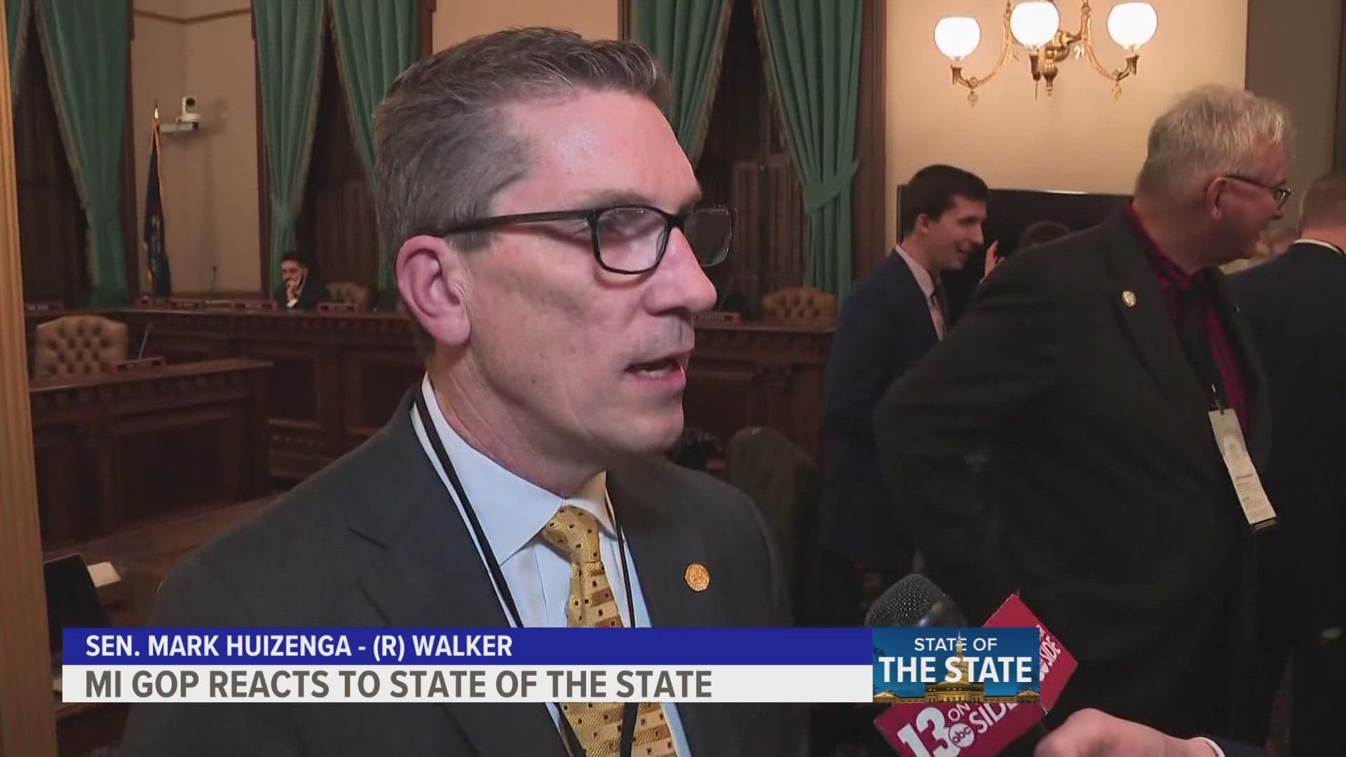 Members of the Michigan Republican Party are responding after Whitmer delivered her fifth State of the State address Wednesday evening.