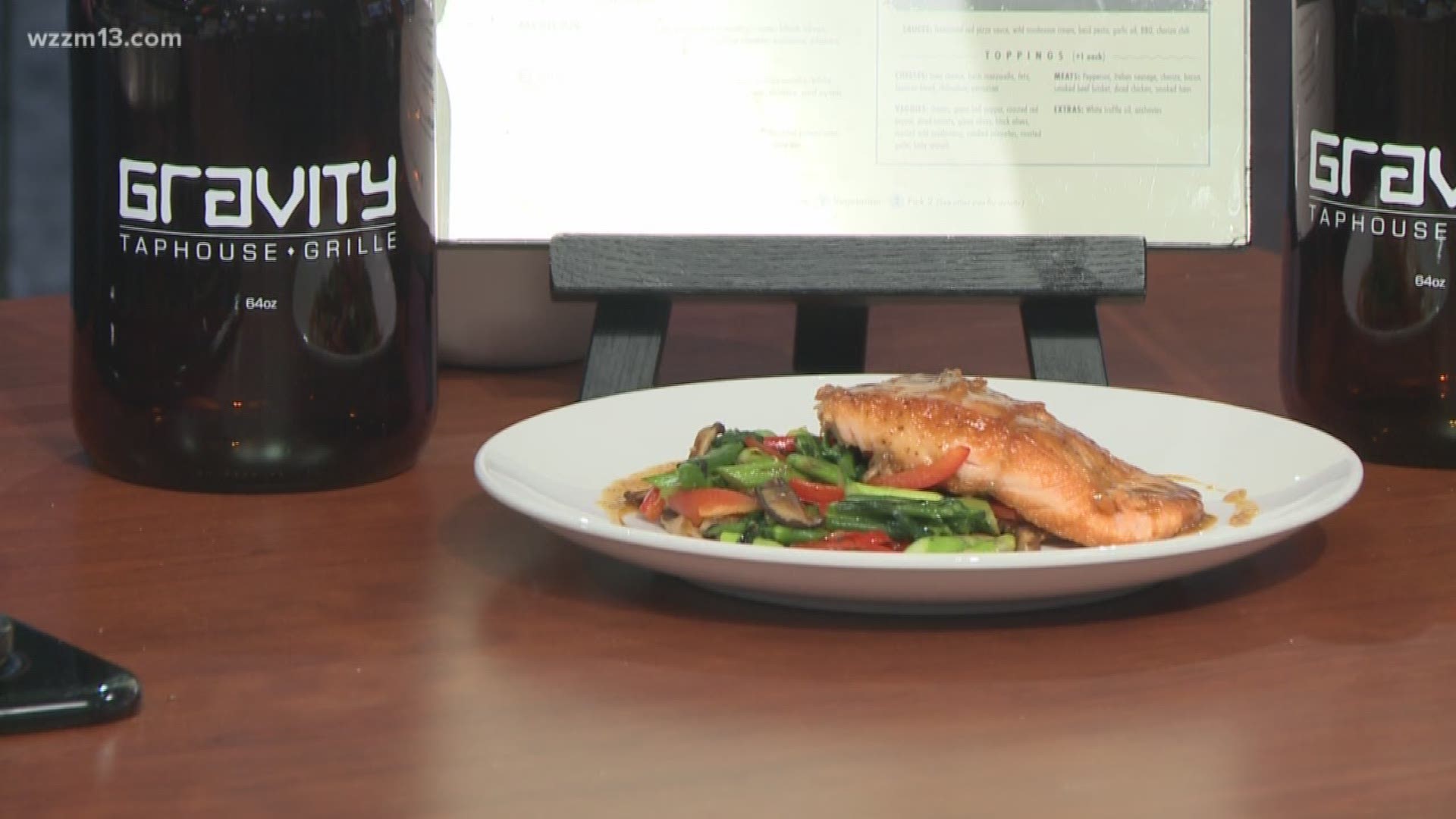 Chef John Taylor from Gravity Taphouse Grille came in to show us how to make healthy Pan Roasted Salmon with fresh veggie stir-fry.