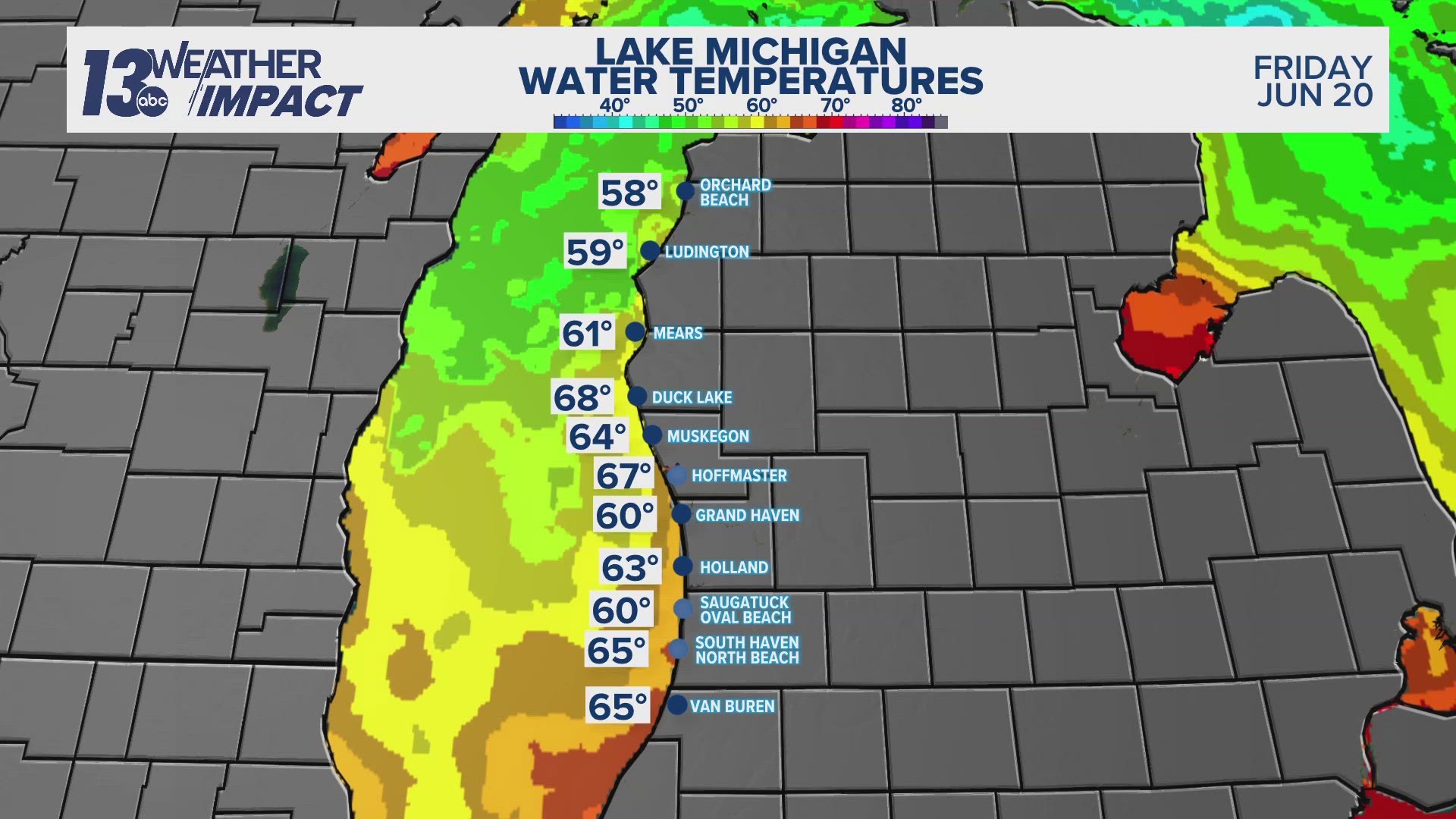 Officials warn of dangerous swimming conditions at Lake Michigan due to high waves and strong winds forecasted this weekend.