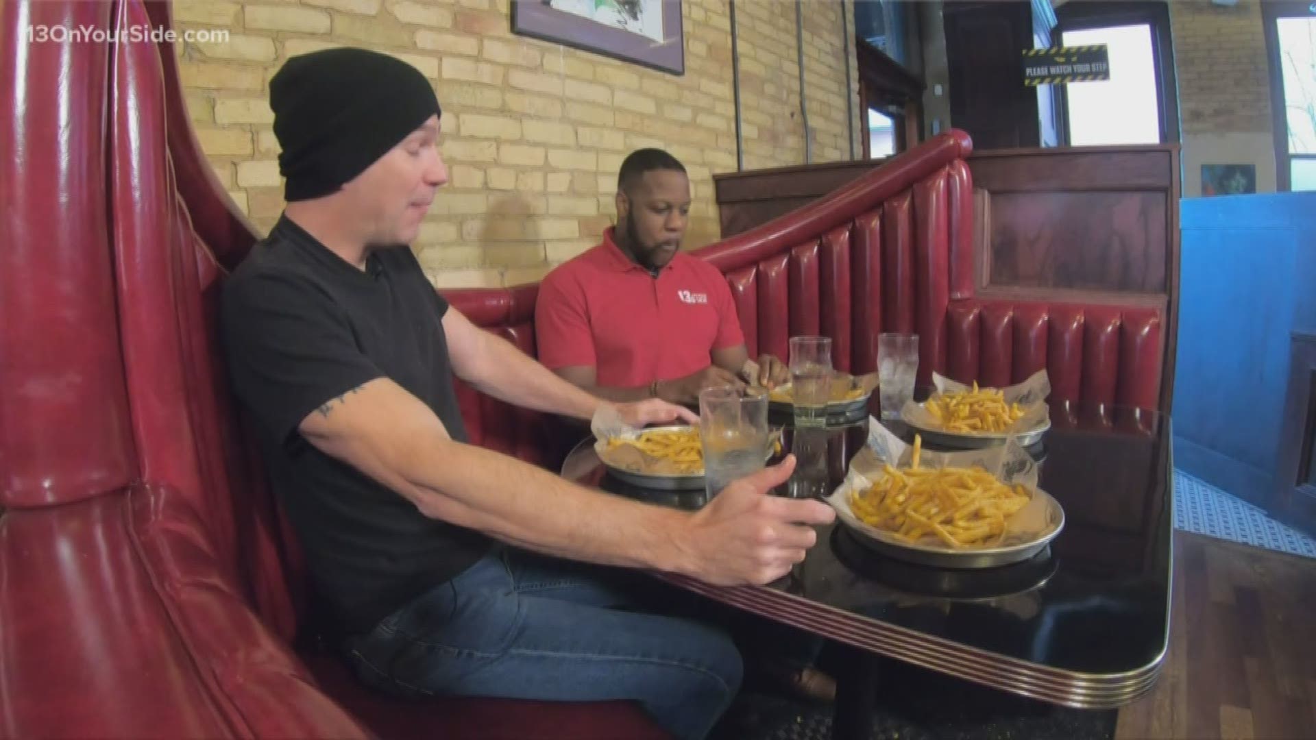 In this edition of Let's Eat, James and Dave go head-to-head in a HopCat Cosmik fry eating challenge. See who comes out on top!