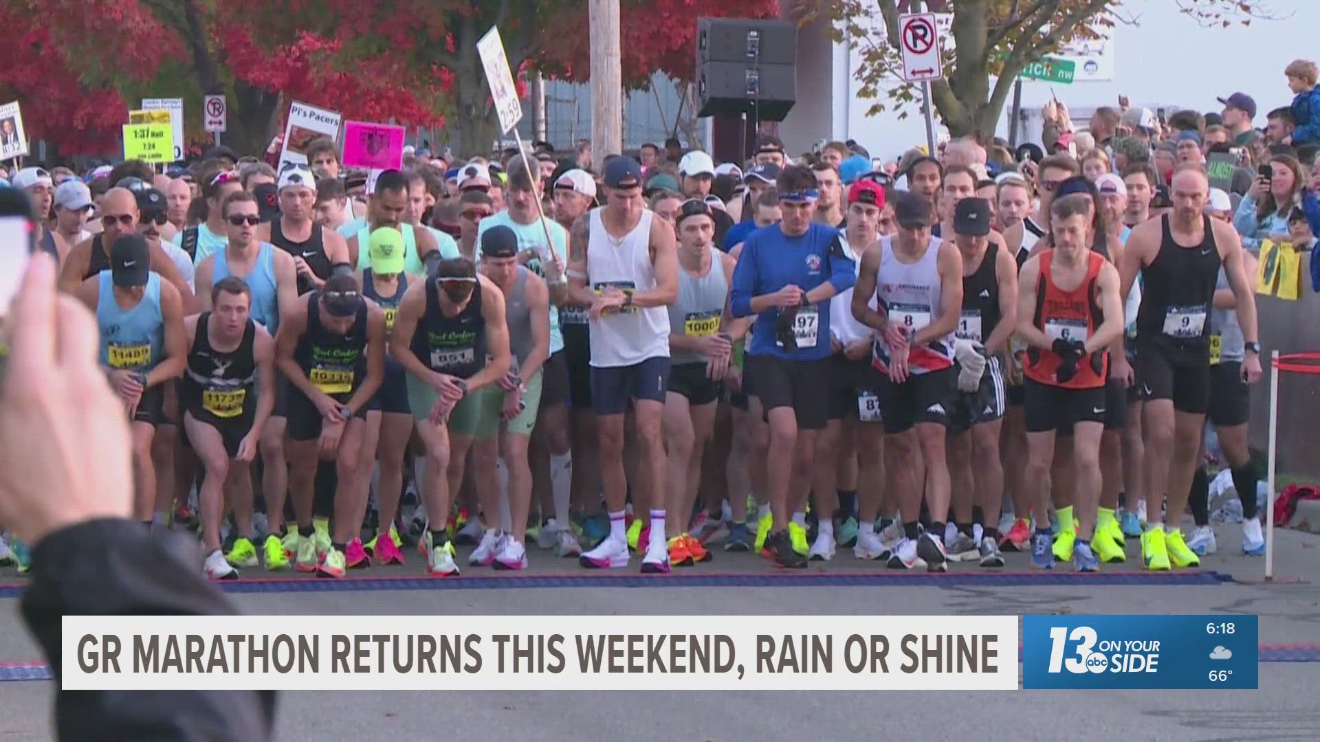 The forecast for this weekend is looking rainy. However, the Grand Rapids marathon will go on.