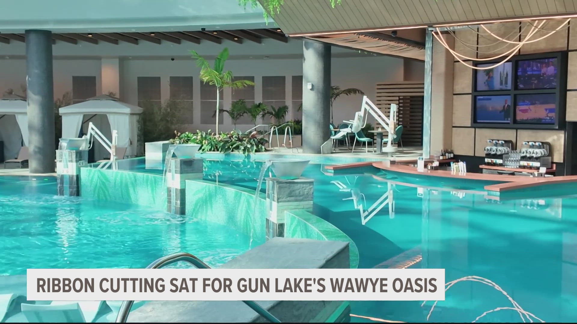 Gun Lake Casino Resort is unveiling stunning new features, including a swim-up bar, two-story suites and a spa.