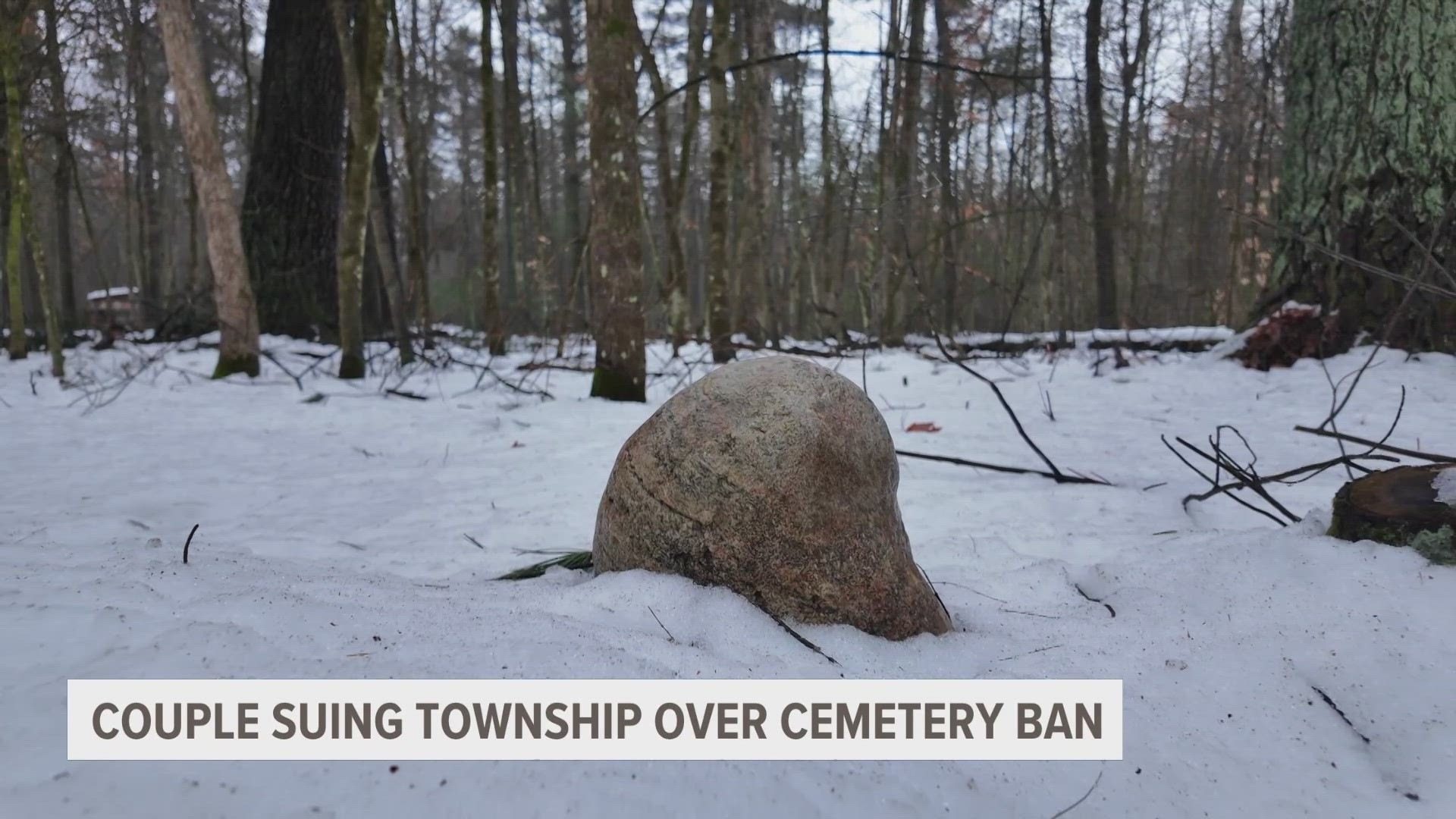 The couple hoped to establish the first eco-friendly cemetery in the state, but Newaygo County is fighting back.