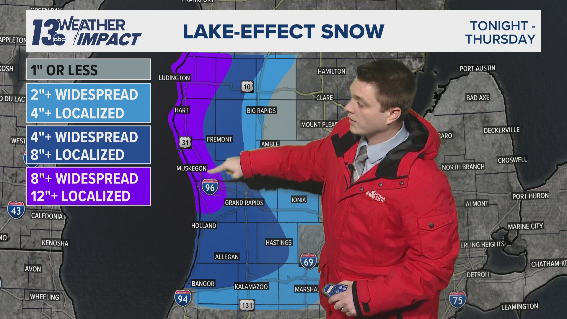 The NWS warned that roads, especially bridges and overpasses, will likely be slick and hazardous for all affected areas.