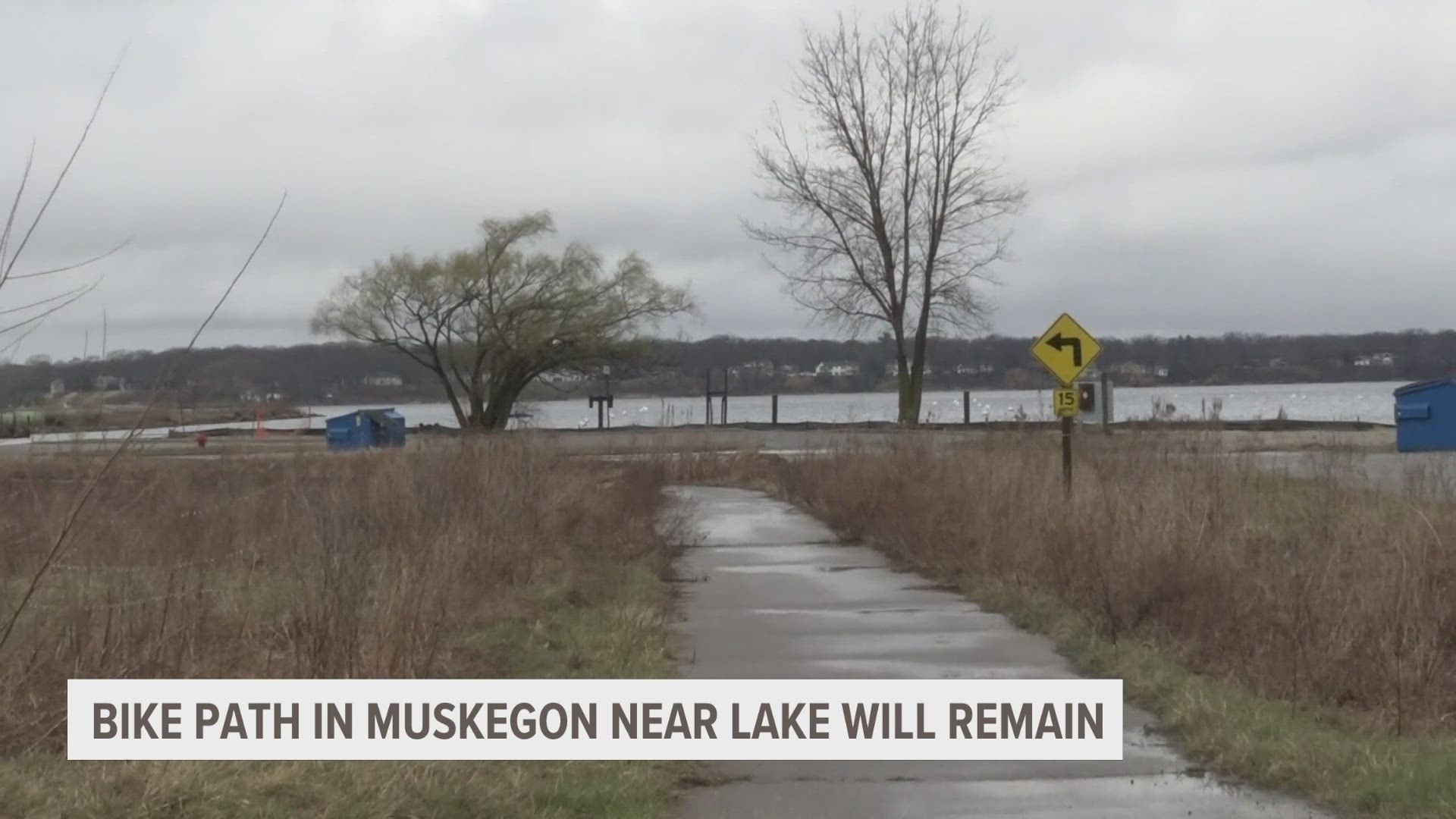 A big construction project in Muskegon is sparking controversy over a bike path.