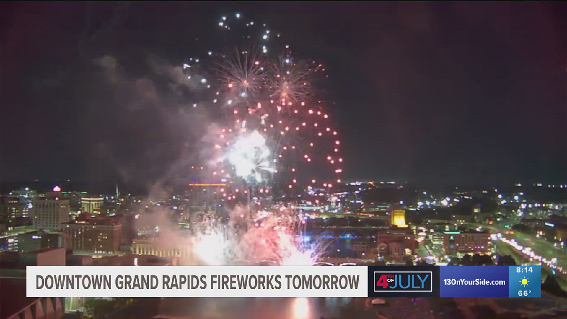 Grand Rapids will celebrate Independence Day with a bigger than ever before fireworks show on July 5th.