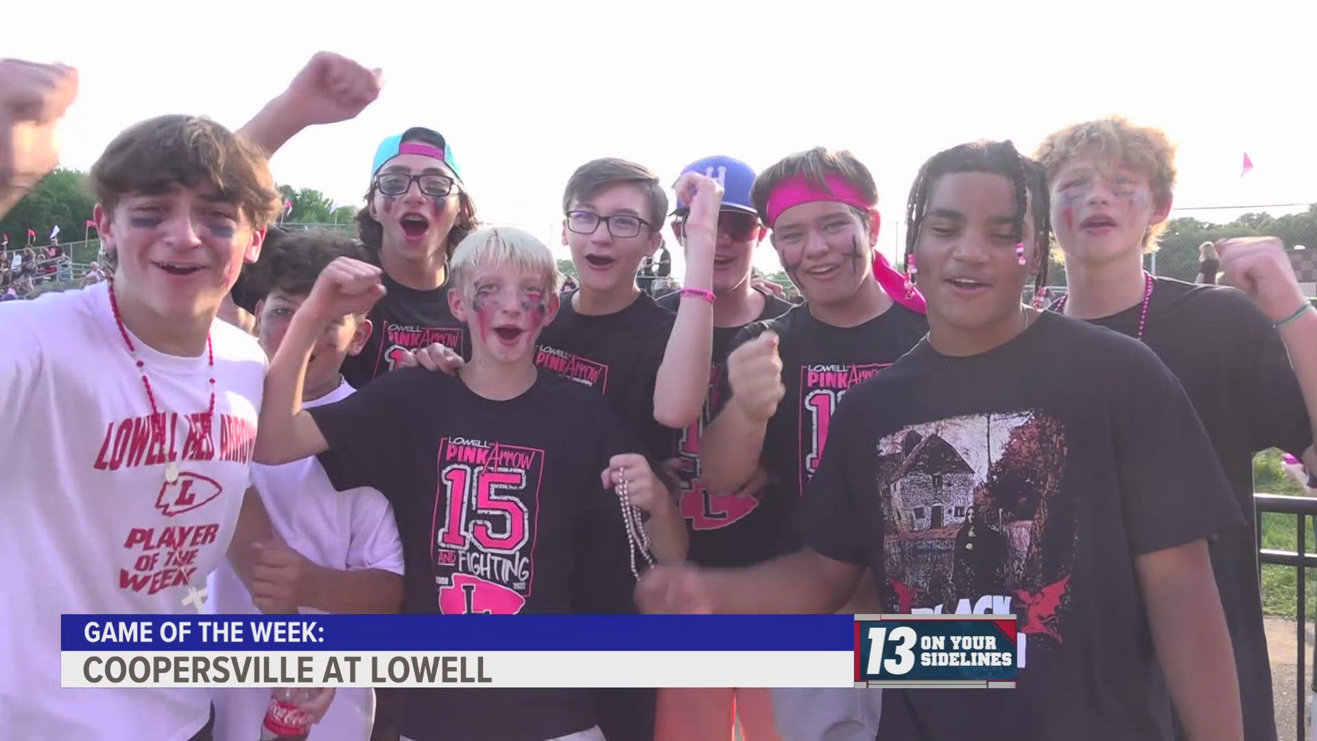 Today is Lowell's annual pink-out game.