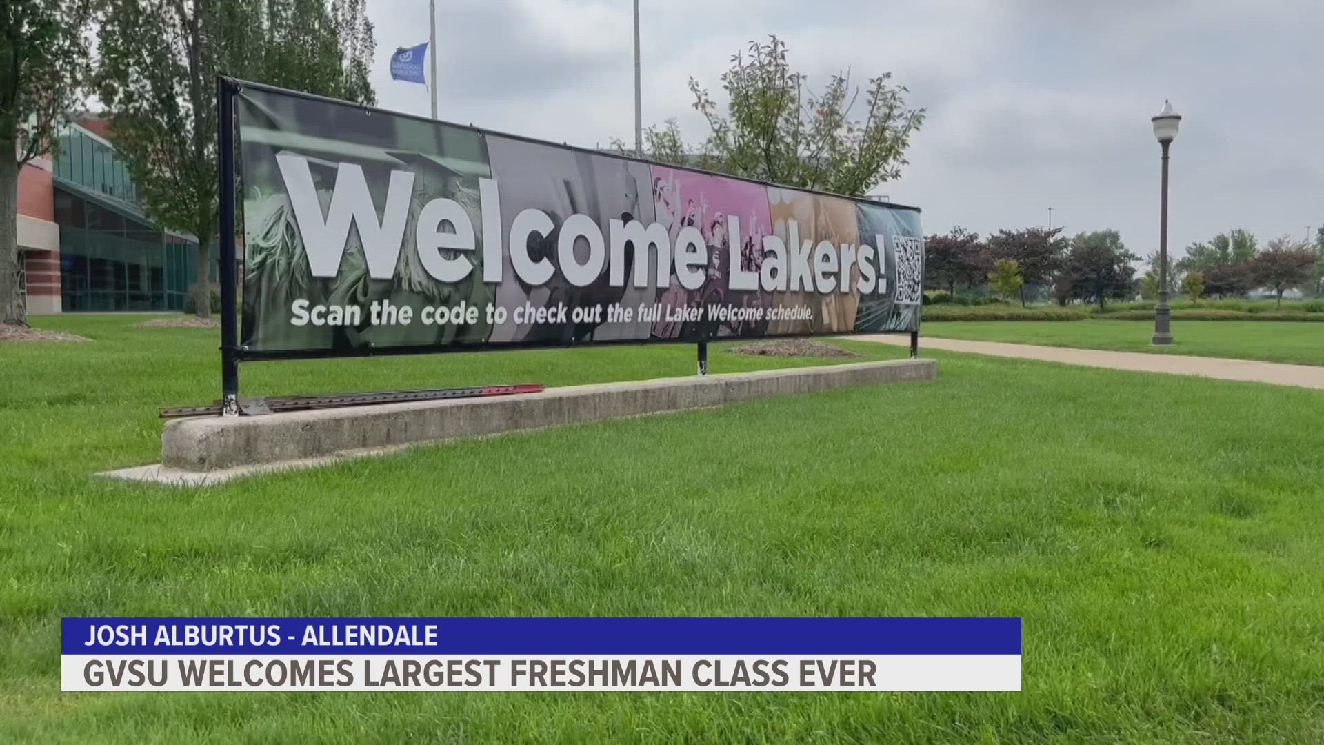 Grand Valley State University is welcoming students back to campus this week, including its largest freshman class in the university's history.