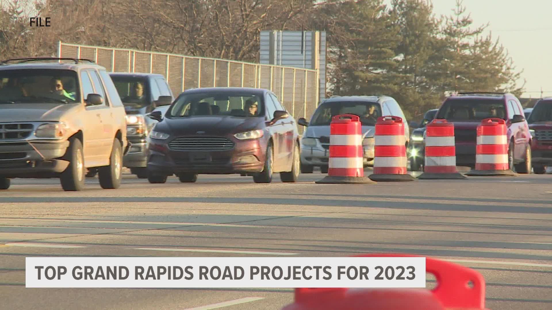 The top road projects for 2023 in West Michigan have been announced! Here's what to expect come later this year.