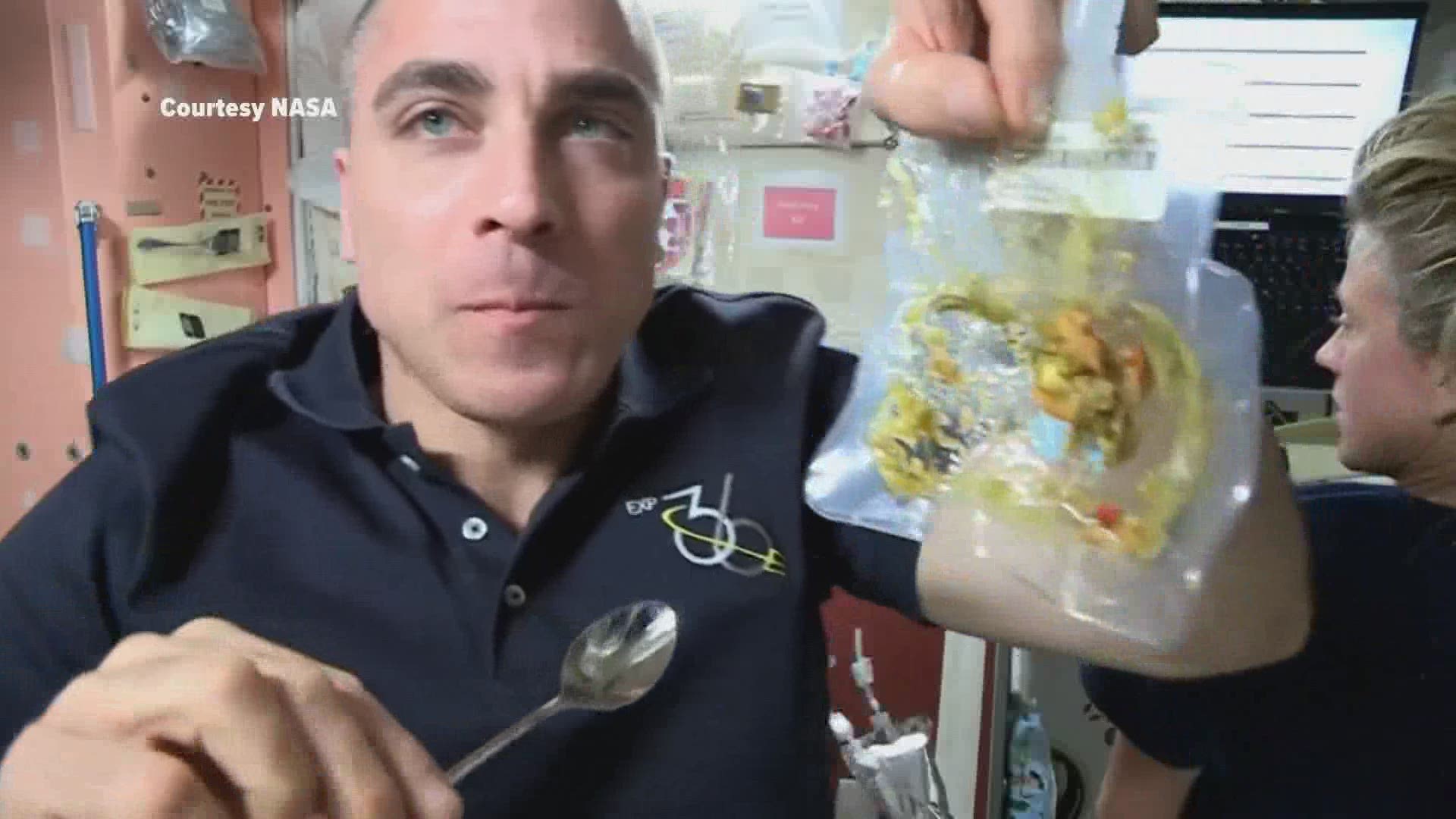 Two culinary students from Grand Rapids Community College have created a dish that could be sent to astronauts on the International Space Station to eat.