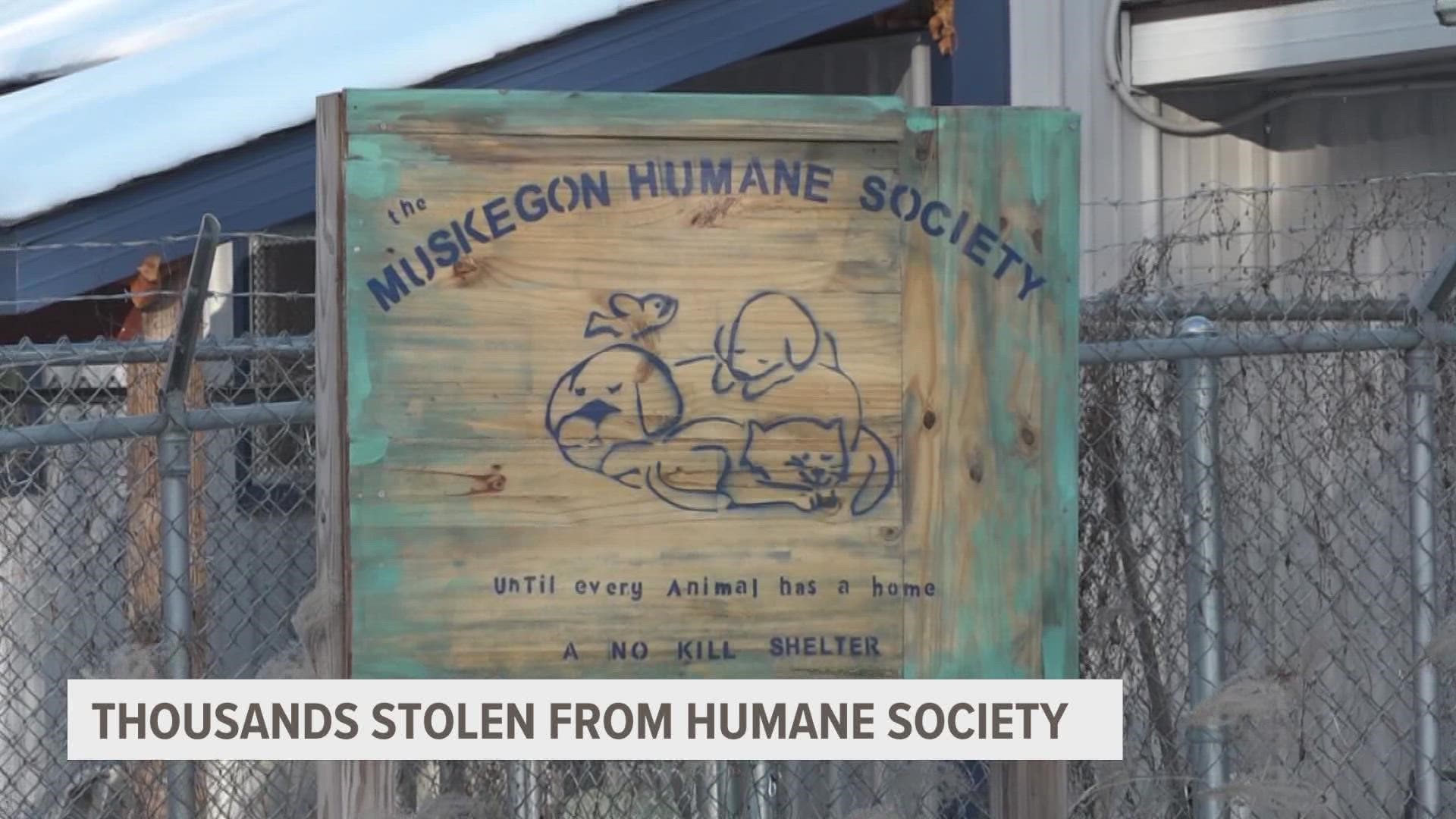 A West Michigan humane society is in need of help after thousands of dollars were stolen from the shelter last week, during one of its busiest times of the year.