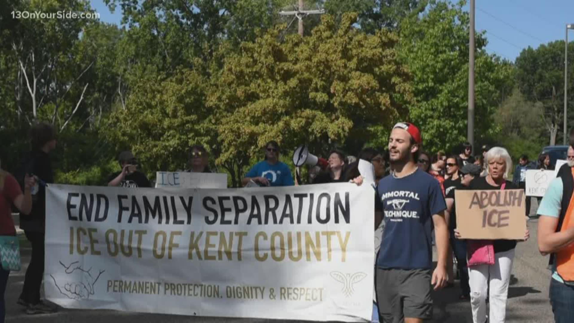 Advocacy groups calling for Kent County to end contract with ICE