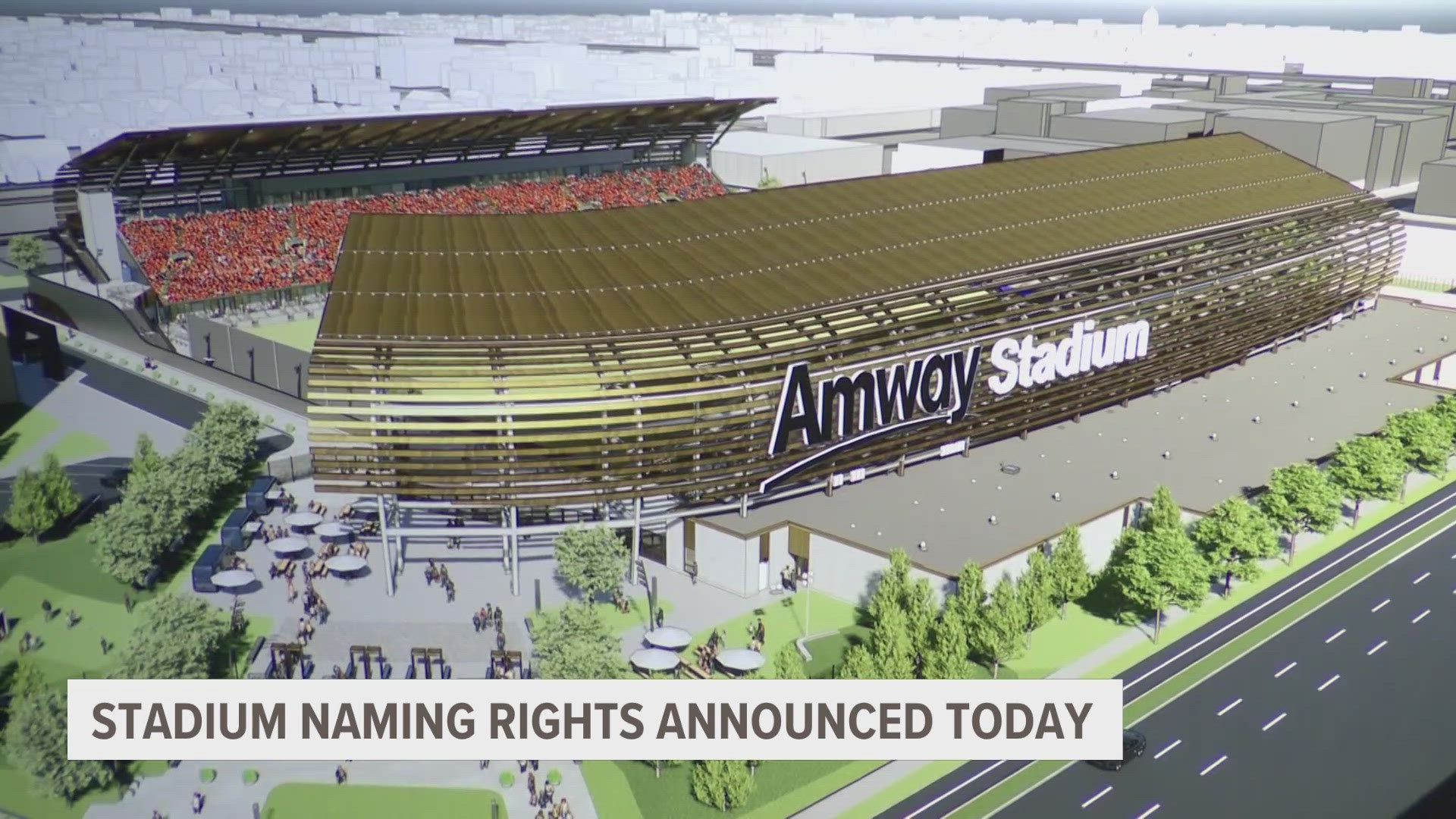 The naming rights were secured by a $33 million gift from Amway.