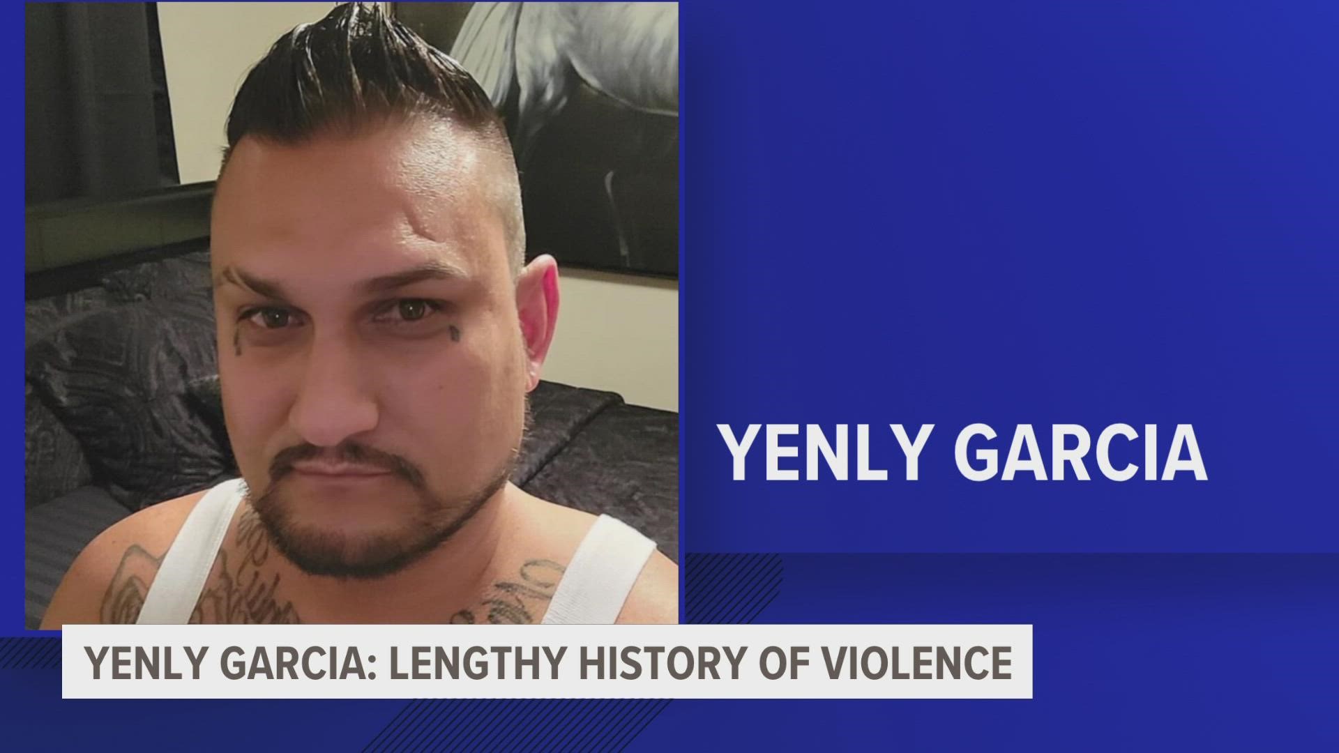 44-year-old Yenly Garcia has a lengthy criminal past. In July of 2008, he was arrested for kidnapping and assault with a deadly weapon.