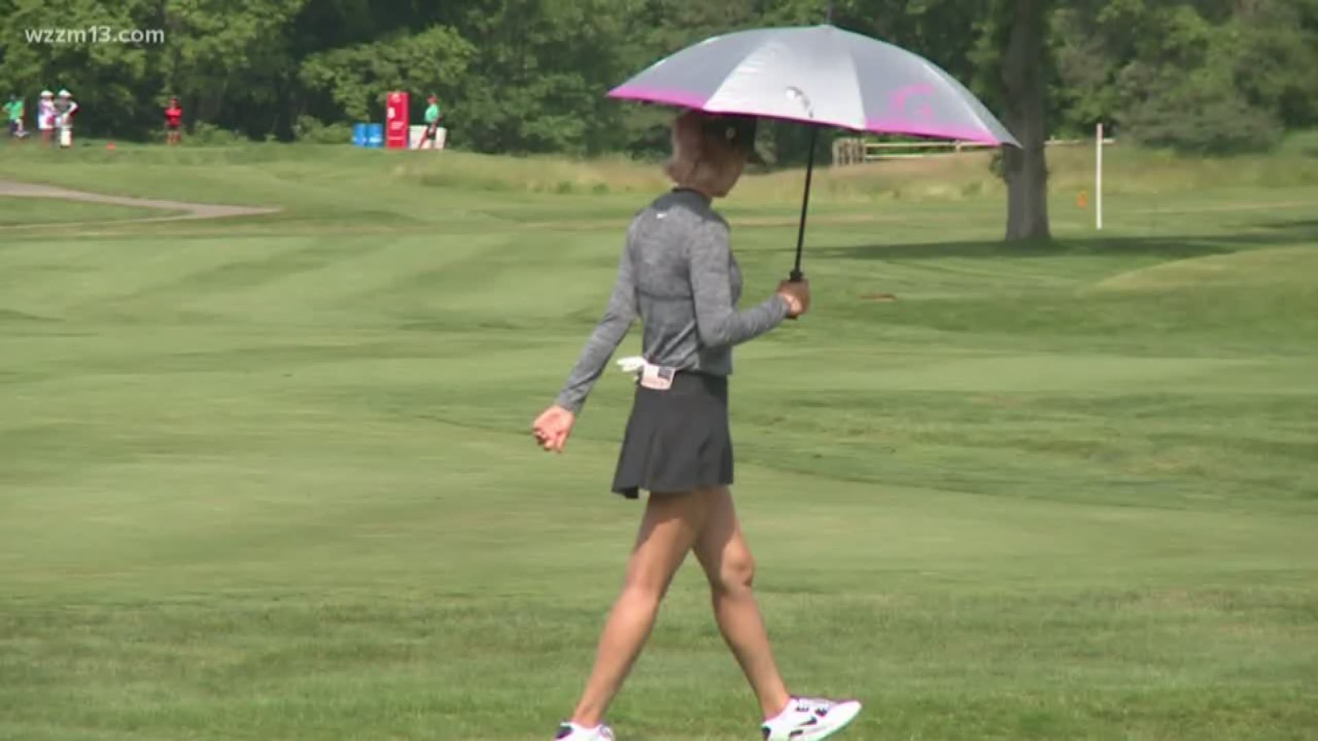 Dealing with the heat at the Meijer LPGA Classic