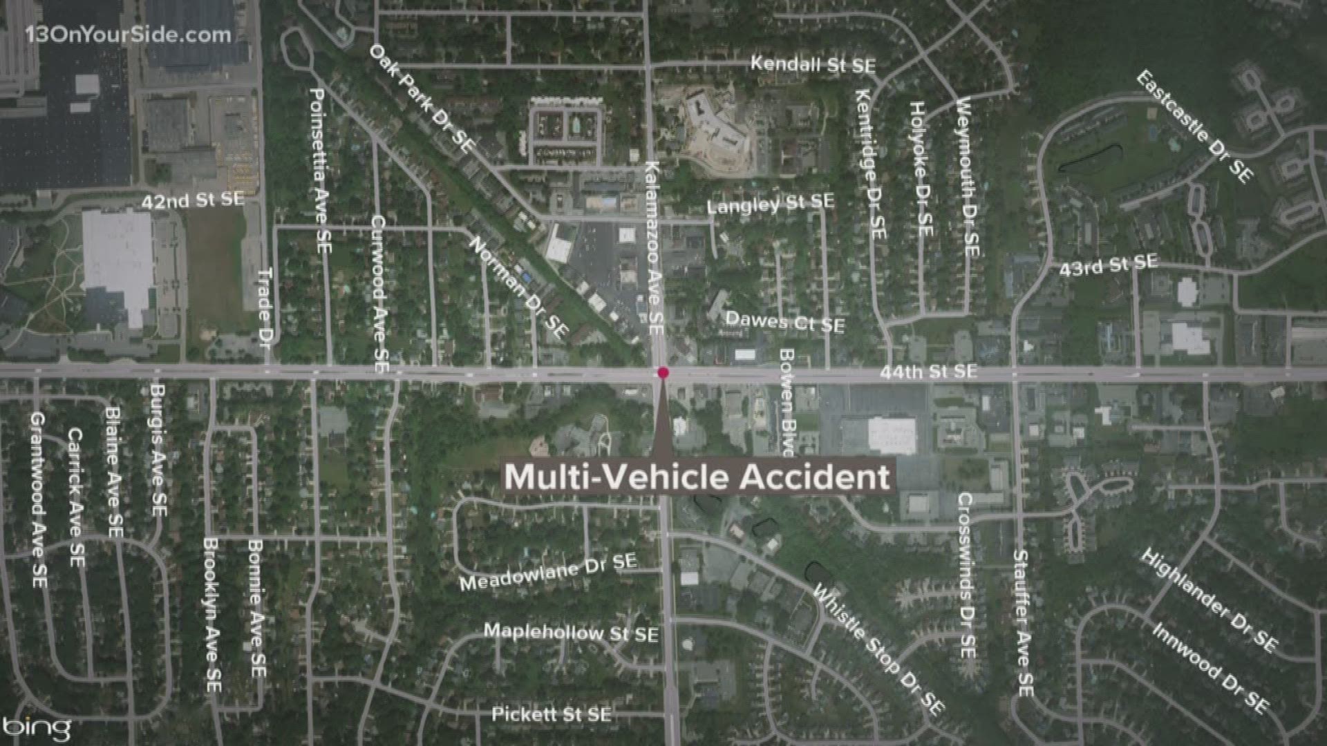 Police in Kentwood are investigating a multi-vehicle crash that hospitalized one person over the weekend. Up to five vehicles may have been involved -- two of which left the area before police arrived.