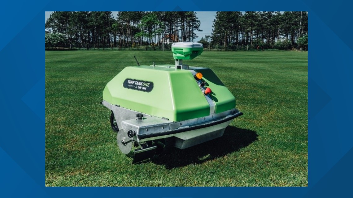 Turfy McTankface wins New turf painting robot named in community