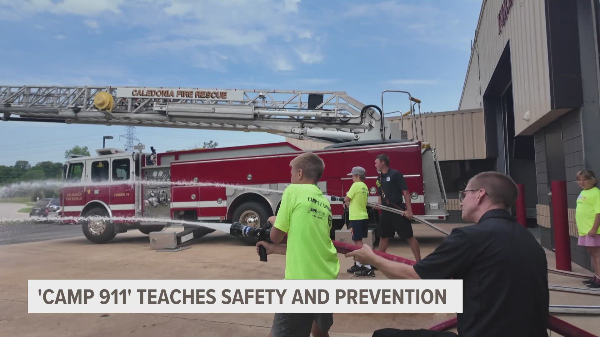 Children ages 9 through 11 spent Monday morning with Caledonia Fire Dept., Life EMS and local law enforcement to learn all about emergency prevention and reaction.