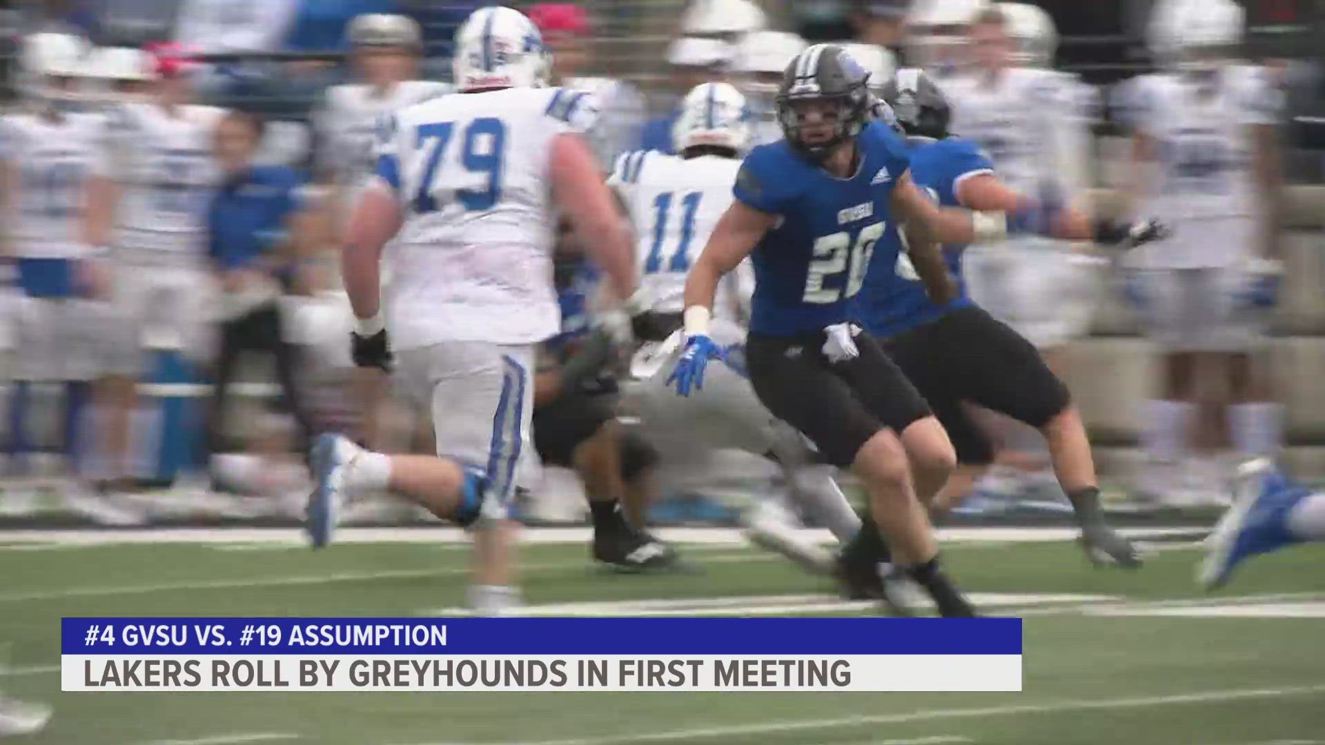 The GVSU offense produced 496 yards of total offense, 251 via the rush and 245 through the air.