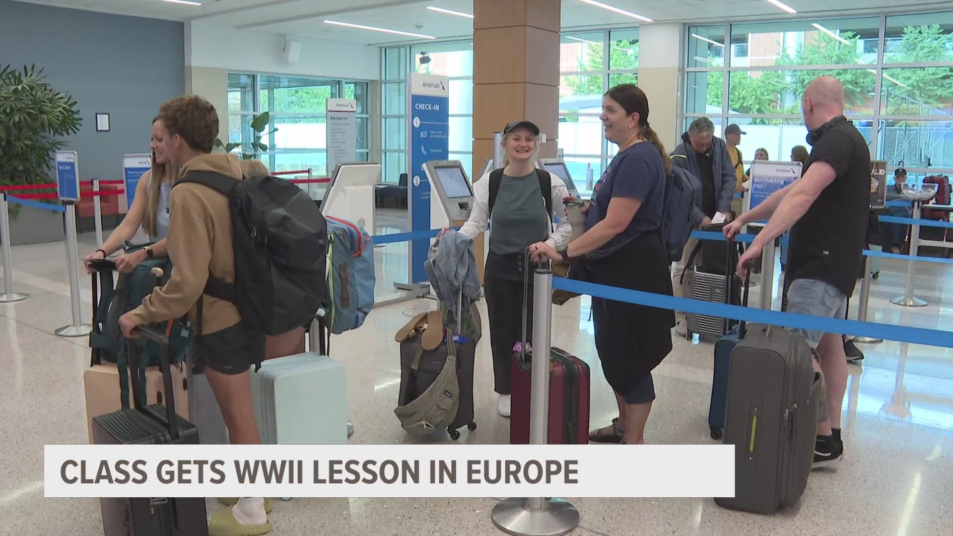 One local teacher is giving her students a firsthand history lesson on World War II through a four-country trip across Europe.