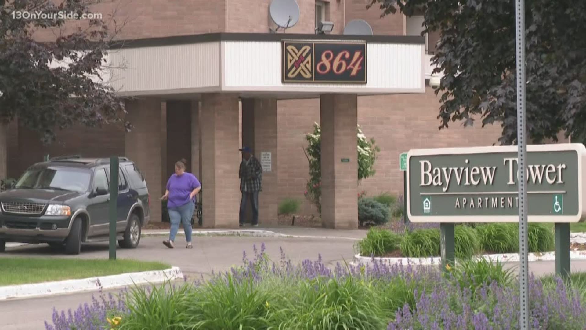 Muskegon Police arrested a 59-year-old woman in connection to a homicide at the Bayview Tower apartments. from over the weekend.
