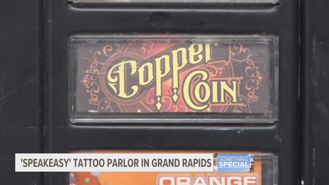 Copper Coin Tattoo Parlour Grand Rapids speakeasy tattoo shop