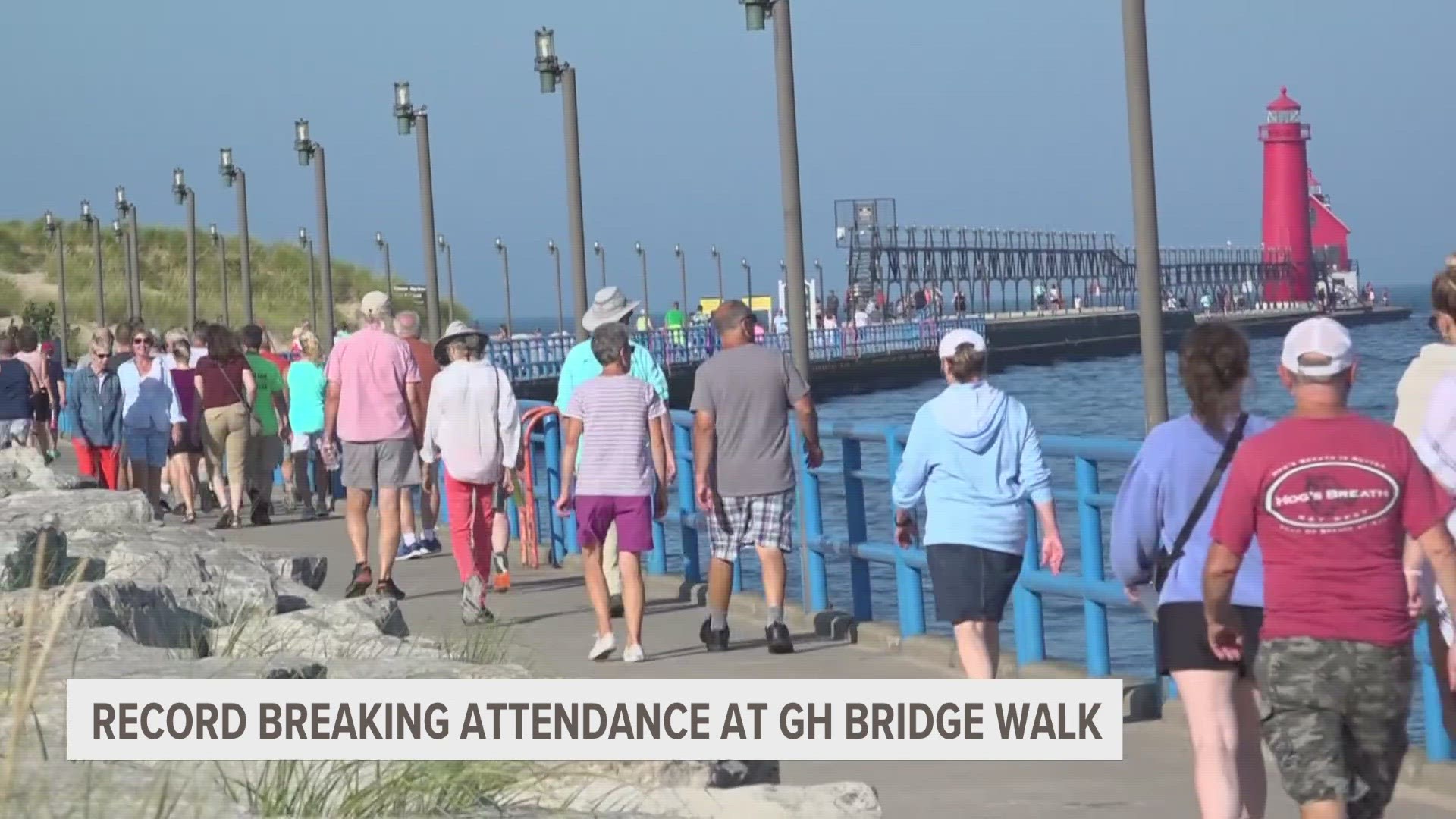 Grand Haven bridge walk wraps up
