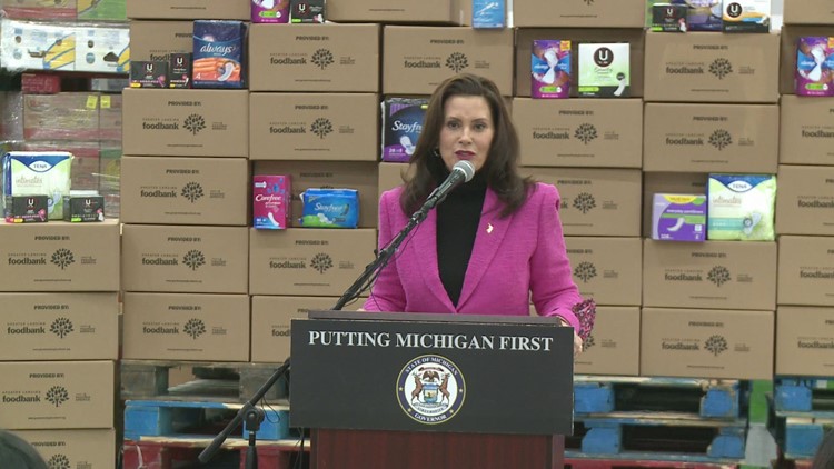 Gov. Whitmer signs 'tampon tax' bill, removing sales tax on menstrual products