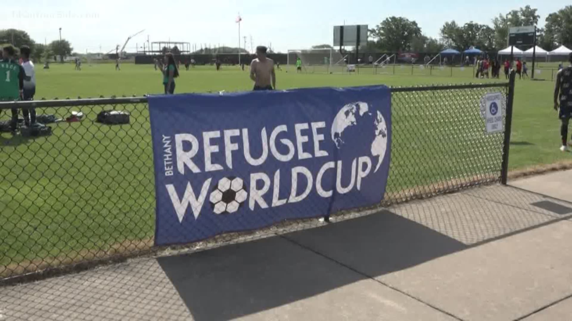 The soccer tournament commemorates World Refugee Day which was on June 20.