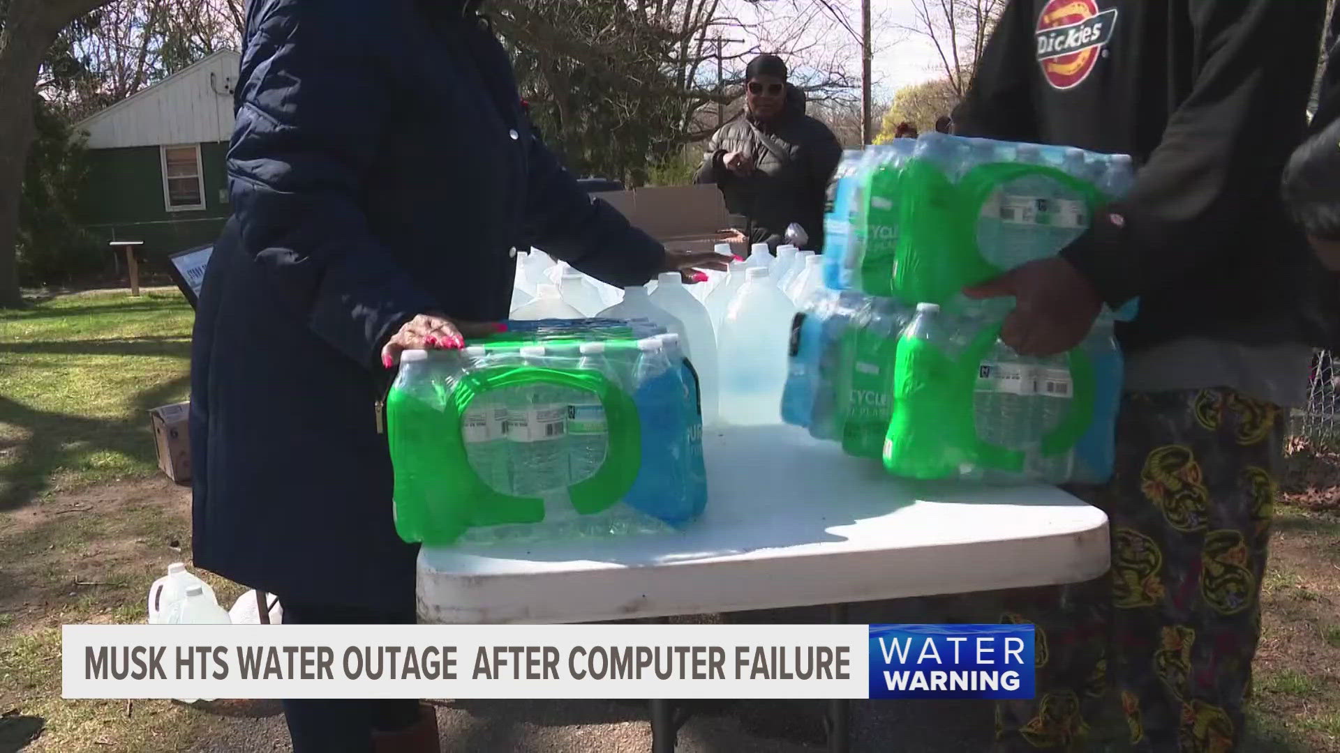 A computer failure caused a water outage in Muskegon Heights.