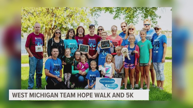 'You're not alone': Huntington's Disease Society holds Hope Walk & 5K in Grand Rapids