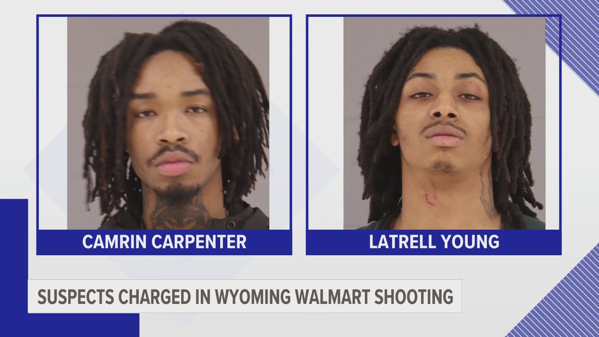 Two men are accused of getting into an altercation with another man over a cellphone at Walmart Supercenter on 54th Street. Two people were hurt in the shooting.