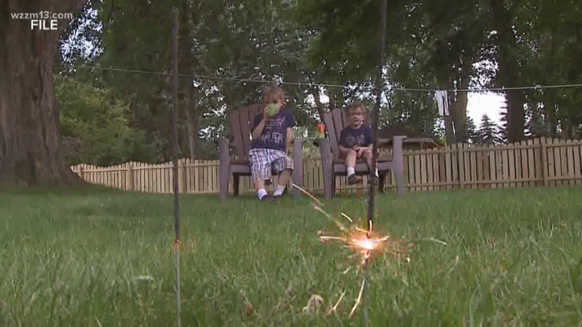 Be careful when camping & setting off fireworks