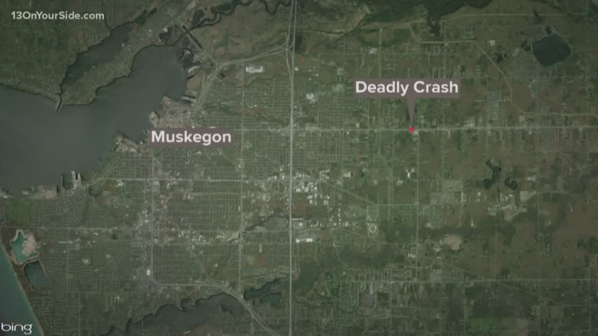 A motorcyclist died Monday afternoon after hitting a van head-on in Muskegon. Muskegon Township Police identified the man as Dean Dilts Jr., 33, from Casnovia Township. Witnesses at the scene said Dilts left the normal travel lanes on westbound Apple and went into the middle turn lane to pass a pickup truck.