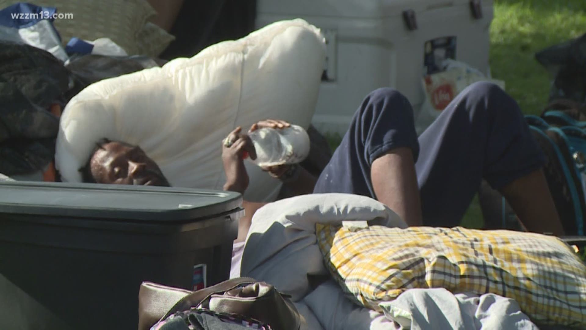 No solution yet in Kalamazoo homeless protest