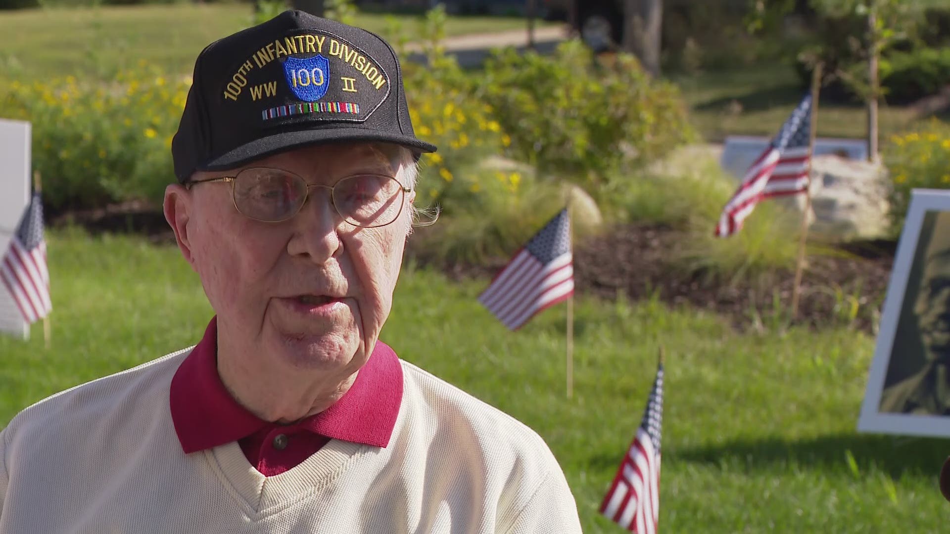 U.S. Army Staff Sergeant Bob Tessmer may be 95 years old, but his memory is as sharp as a tack. He recalls every combat detail while fighting during WWII.