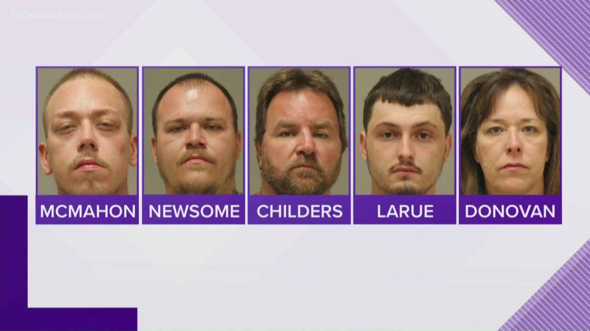 Five people were arrested in Kent County.